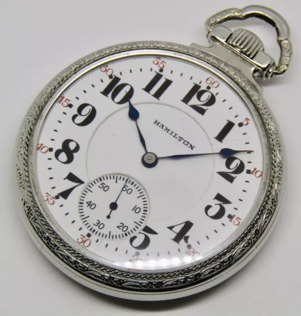 HAMILTON 992 open face pocket watch, 16 size, 21 jewels, GF Case