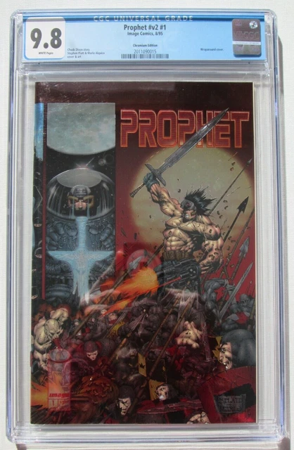 PROPHET # 1  V2 # 1 CHROMIUM COVER Stephen PLATT   1995 iMage CGC 9.8 Comic book
