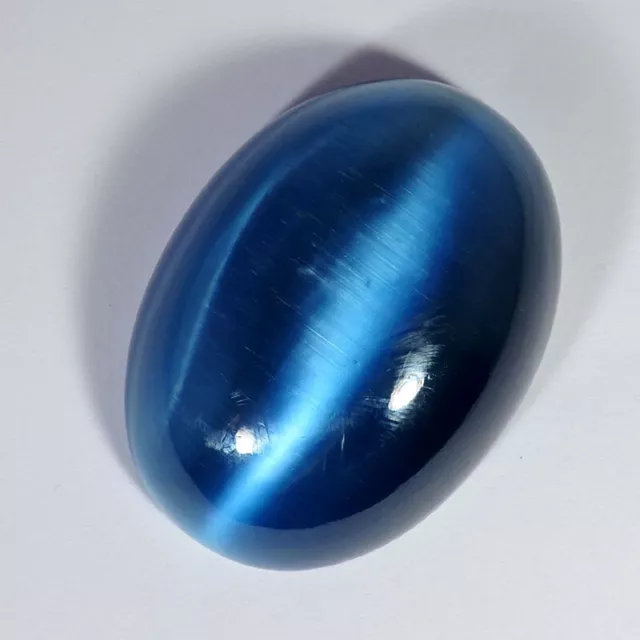 618.60Cts Huge Size Blue Cat's Eye Moonstone Oval Cabochon Loose Gemstone B750