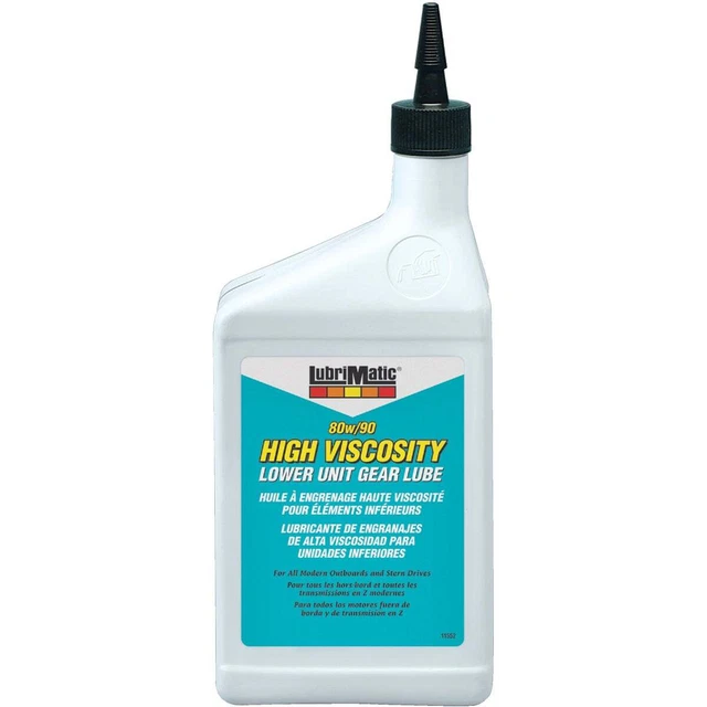 LubriMatic 1 Qt. 80W90 Lower Unit Gear Oil Lube 11552 Pack of 12 LubriMatic