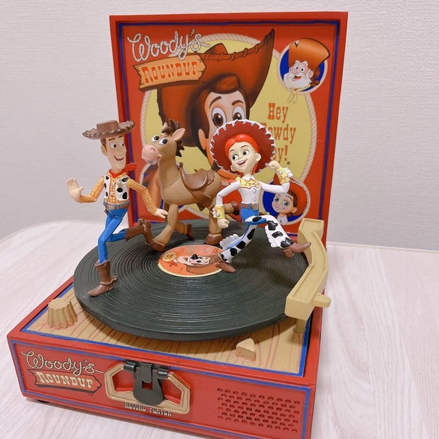 FIGURINE WOODY ROUNDUP Disney Store Toy Story Collection Accessory Case