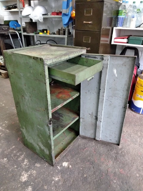 Engineers Cabinet Vintage Industrial Tool Cabinet