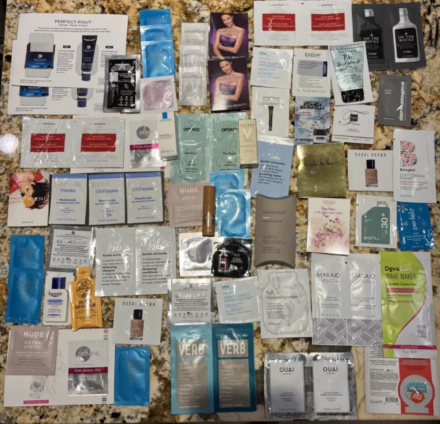 Huge 60 Beauty Makeup Skincare Lot Full & Deluxe Sample Size Ulta Sephora LotAA