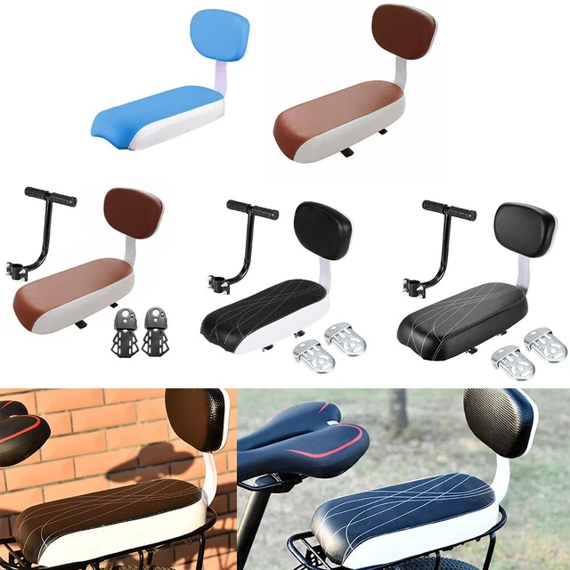 Selle De Vélo Avec Dossier Rembourrée - Large, Confortable, Universelle - Pour VTT, Vélo électrique, Tricycle - Noir - 7