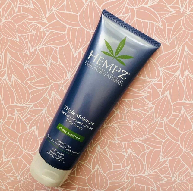 Hempz Triple Moisture Herbal Whipped Creme Body Wash Hemp Shower Gel