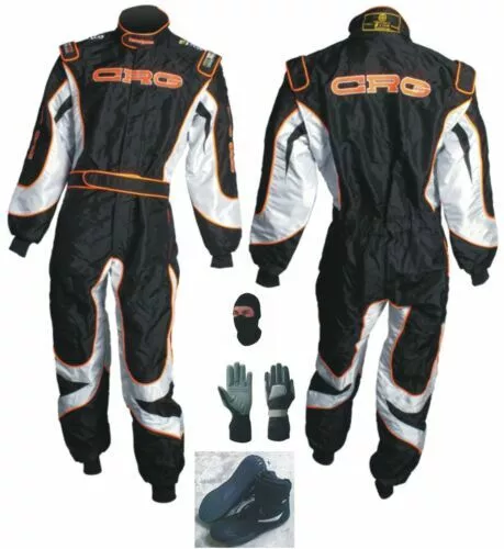 Crg Go Kart Race Suit Cik/Fia Level 2 Approved With Shoes & Gloves