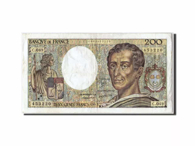 [#306154] Banknote, France, 200 Francs, 200 F 1981-1994 ''Montesquieu'', 1987, V