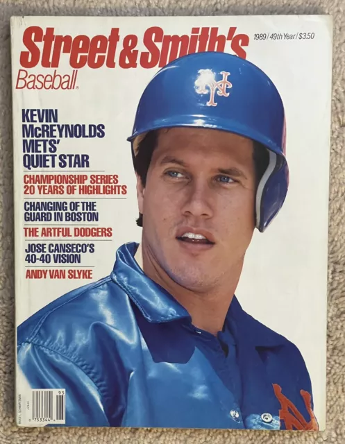Street & Smith’s Baseball Magazine 1989 New York Mets Kevin Mcreynolds-No Label