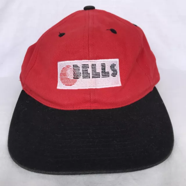 VINTAGE BELLS BASEBALL Cap Red Faded Adjustable Embroidered Dad Hat $24 ...