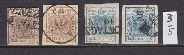 Lombardei & Venetien & Levante - Lot mit 11 Marken, mit Lev. Mi. 8 (M€ 240,00). 3