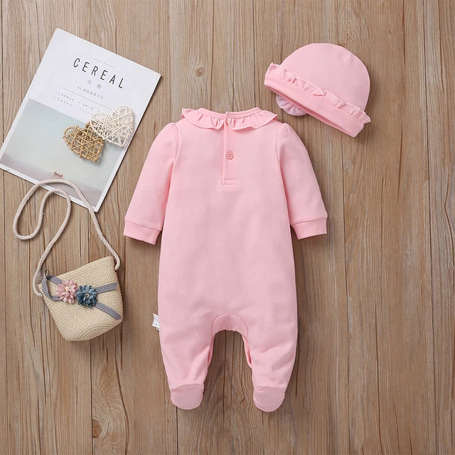 Tuta cappello vestiti set body per bambine neonate 12