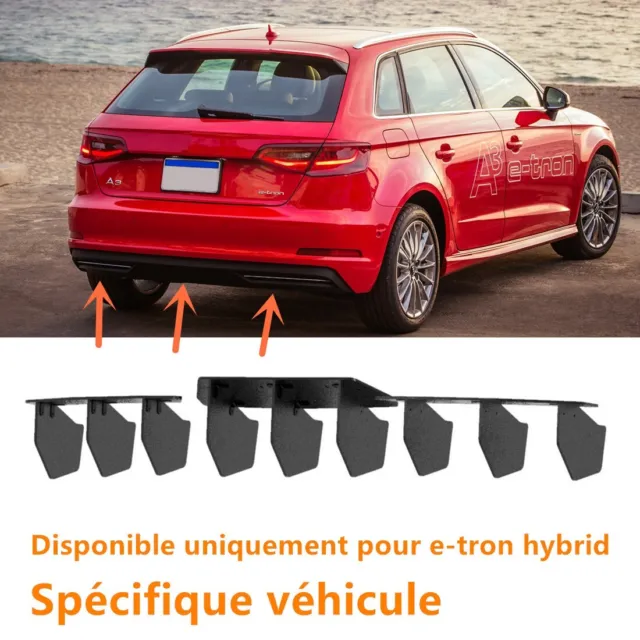 Pour AUDI A3 14-16 e-tron Hybrid diffuseur pare-chocs arrière séparateur latéral