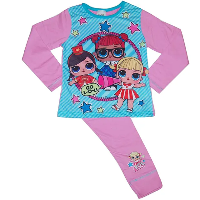Bambole a sorpresa per ragazze con licenza LOL pigiama lungo PJS rosa età 4-10 anni GO LOL