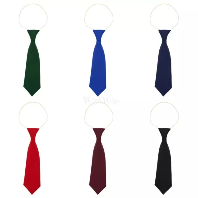 Boys Elastic Neck Tie For Wedding Party Prom School Show Kids Tie Pack Single