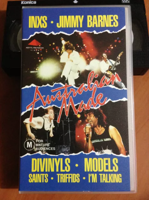 Australian Made - Inxs - Divinyls - Jimmy Barnes - 1988 Vhs