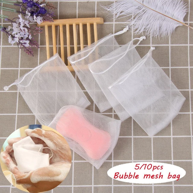 de nettoyage Filet de protection Réseau de mousse Sac à bulles Sac de savon
