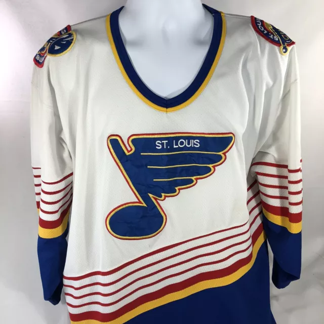 St. Louis Blues White Used XL Starter Jersey