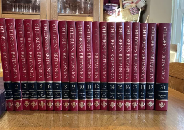 Children's Britannica Hardback Books Complete Set 20 Volumes 1990 - 4th Edition