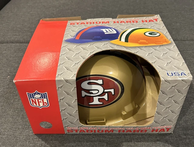 Wincraft Sports San Francisco 49ers  Stadium Hard Hat - OSHA Appr. Sz 6.5-8 NIB