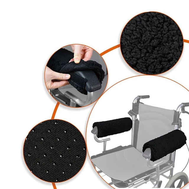 Almohadillas Brazo Descanso Silla de Ruedas Cubiertas Acolchadas Cojín Espuma Memory