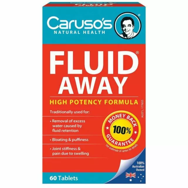 Carusos Natural Health Fluid Away 60 Tablets OzHealthExperts