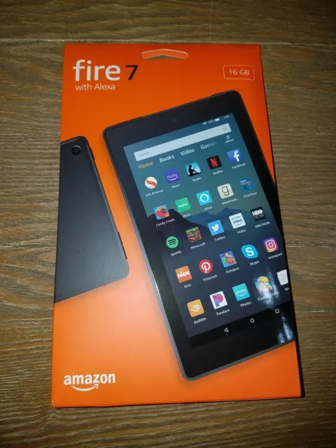 NEW Amazon Fire 7 Tablet With Alexa 7" Display 16 GB 9th Generation Black