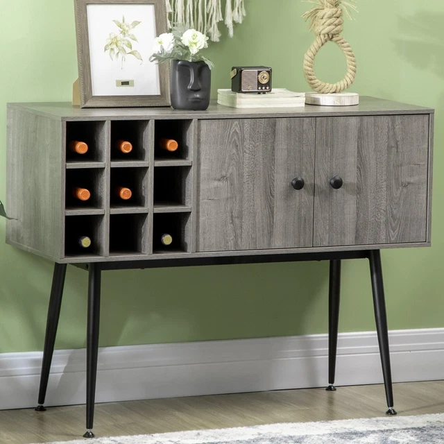 Home Bar Cabinet Unit Furniture Liquor Pub Wine Holder Table Buffet Sideboard