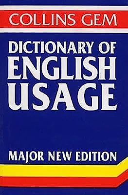 Dictionary of English Usage (Collins Gem) (Collins Gems), , Used; Good Book