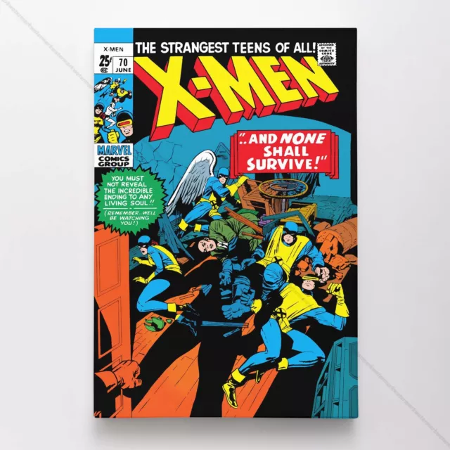 Uncanny X-Men Poster Canvas Vol 1 #70 Xmen Marvel Comic Book Art Print