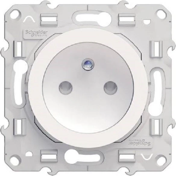 Prise De Courant Legrand Mosaic Blanc – 2P+T à Clapet IP44 – Pour Salle De Bain