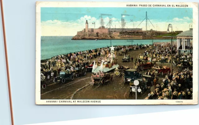 Postcard - Carnival At Malecon Avenue - Havana, Cuba