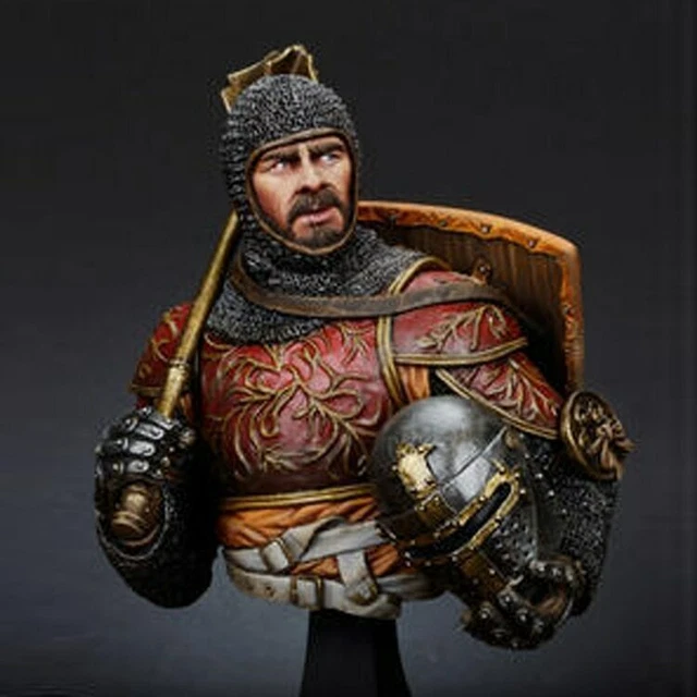 Figurine de chevalier du XIVeme siècle en résine 75mm. - Maquettes et