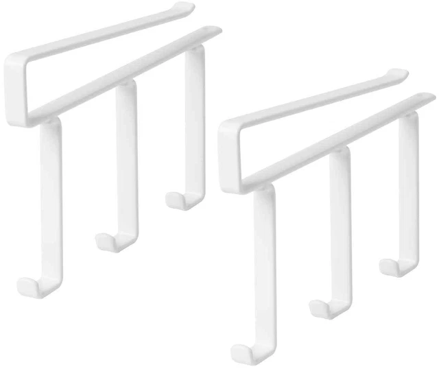 Cabinet Hook Rack 2 Pack No Drill Needed Steel Kitchen Shelf Hooks FREE SHIPPING