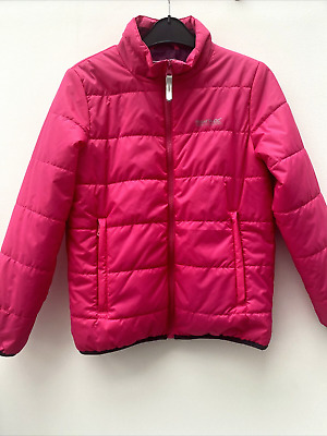 Girls Regatta Coat 9-10 Years Pink Waterproof Padded Jacket Lightweight VGC