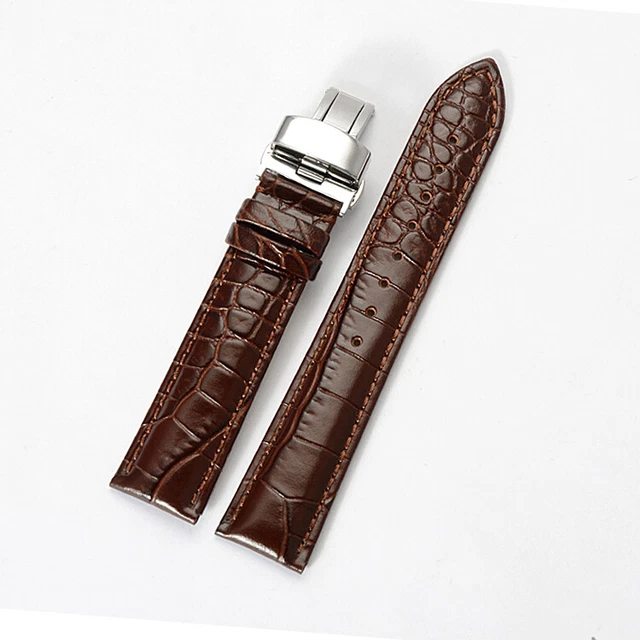 Bracelet pour montre cuir marron 18mm URSS 1980's #146235