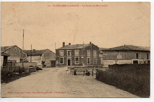 SAINT HILAIRE LE GRAND - Marne - CPA 51 - pont sur la route de Mourmelon