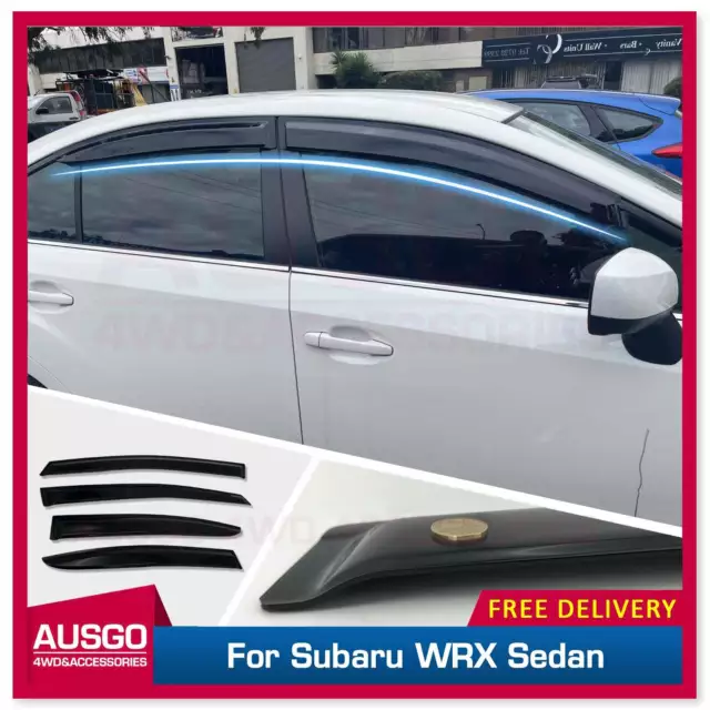 AUSGO Luxury Weathershields for Subaru WRX STI Sedan VA 2014-2021 Window Visors