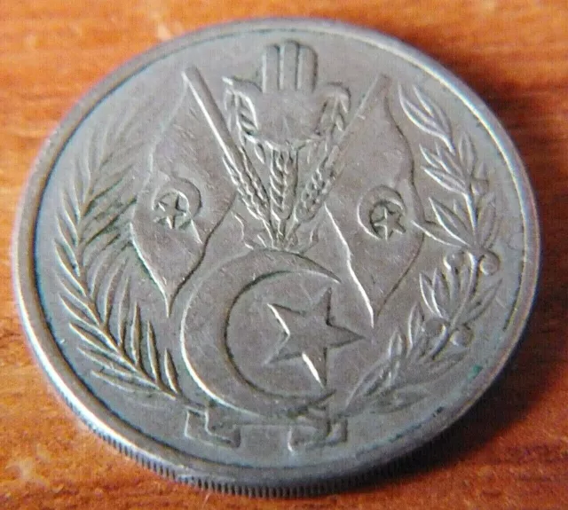 1964 Algeria 1 Dinah Coin.....light Circulation.