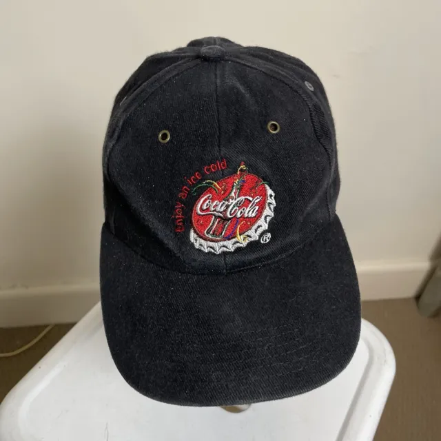 Sydney 2000 Olympics Hat Coca Cola Black Embroidered OSFA Vintage