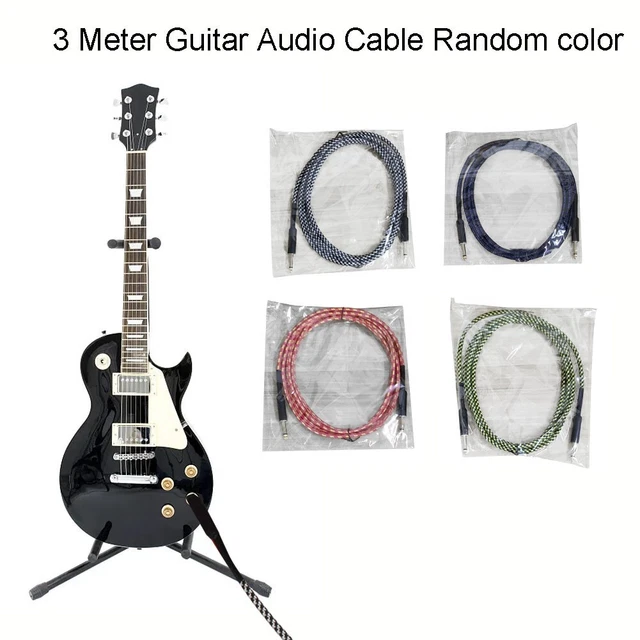 1 pz cavo audio per chitarra 3 metri chitarra elettrica pianoforte elettrico pratico resistente