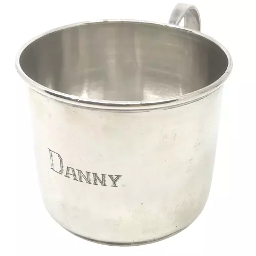 Vintage 1940's STERLING SILVER CHILD'S 4 OZ BABY CUP~Engraved 'Danny"~56.7 GRAMS