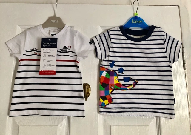 T-shirt ragazzo Jojo Maman Bebe & nuova età 6-12 mesi