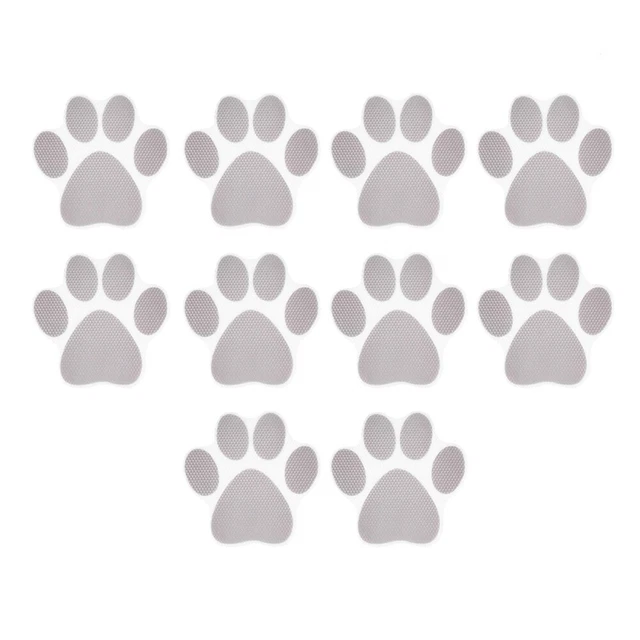 20 Autocollants Antidérapants Pour Douche En Forme De Patte De Chien - Adhésif Pour Sol Glissant