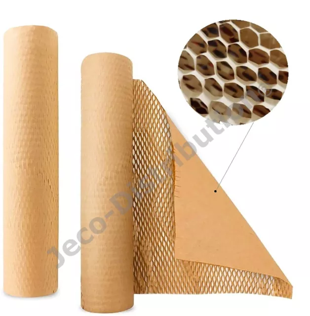 Rouleau de papier kraft alvéolaire nid d'abeille emballage écologique protection 2