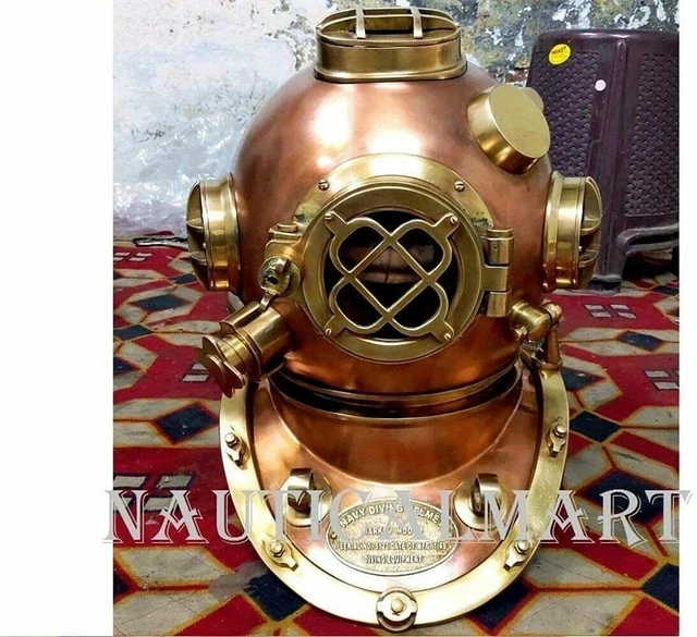 CASQUE DE PLONGÉE 18 casque de plongée U.S Navy Mark V Deep Sea ancien