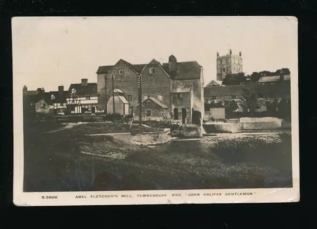 Gloucestershire Glos TEWKESBURY Abel Fletchers Mill used 1921 RP PPC