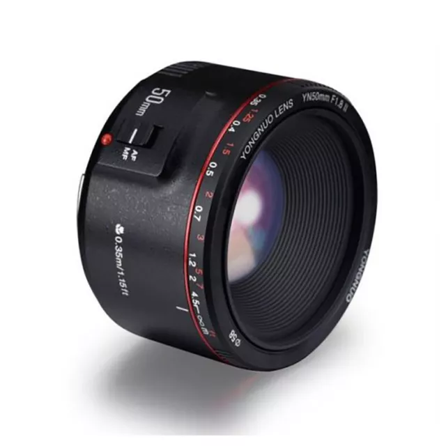 YONGNUO YN50mm F1.8 II Large Aperture Auto Focus Lens fit Canon EF EOS 70D 5D2