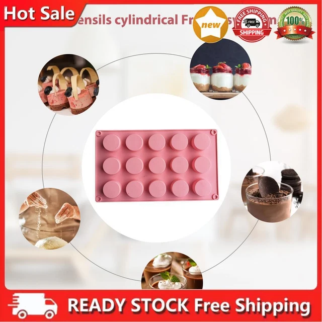 15 celle, forma rotonda, silicone, stampo per torta, cioccolato, S??di Mousse, Kuc