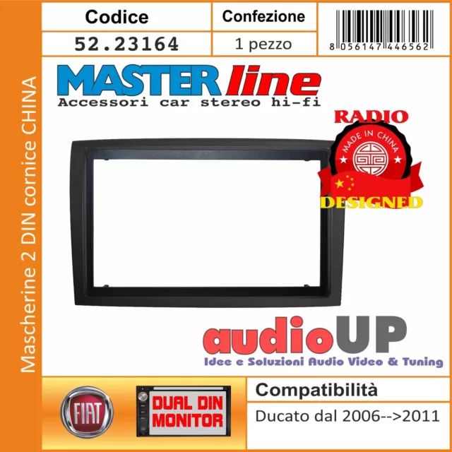 Radio Máscara 2 din Fiat Ducato 2006- Cob Marco Para Radio Chino