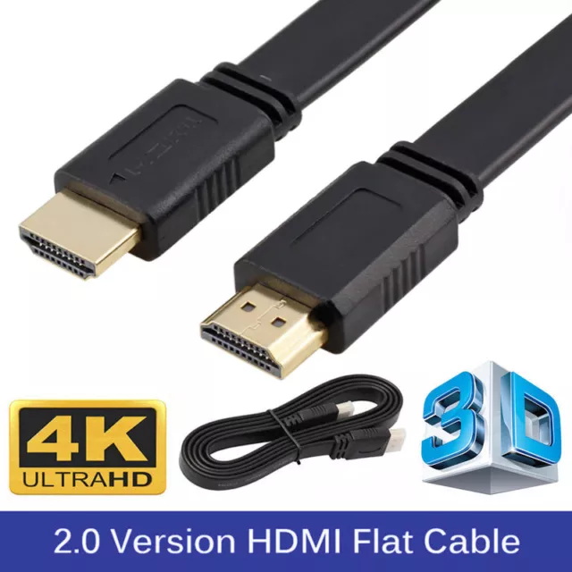 1 m Flach HDMI Kabel High Speed HDMI auf HDMI 2.0 Stecker Kabel Kabel Kabel v2.0 4K 60Hz